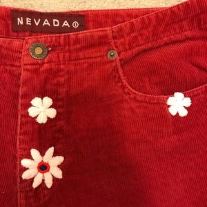 vintage red corduroy pants